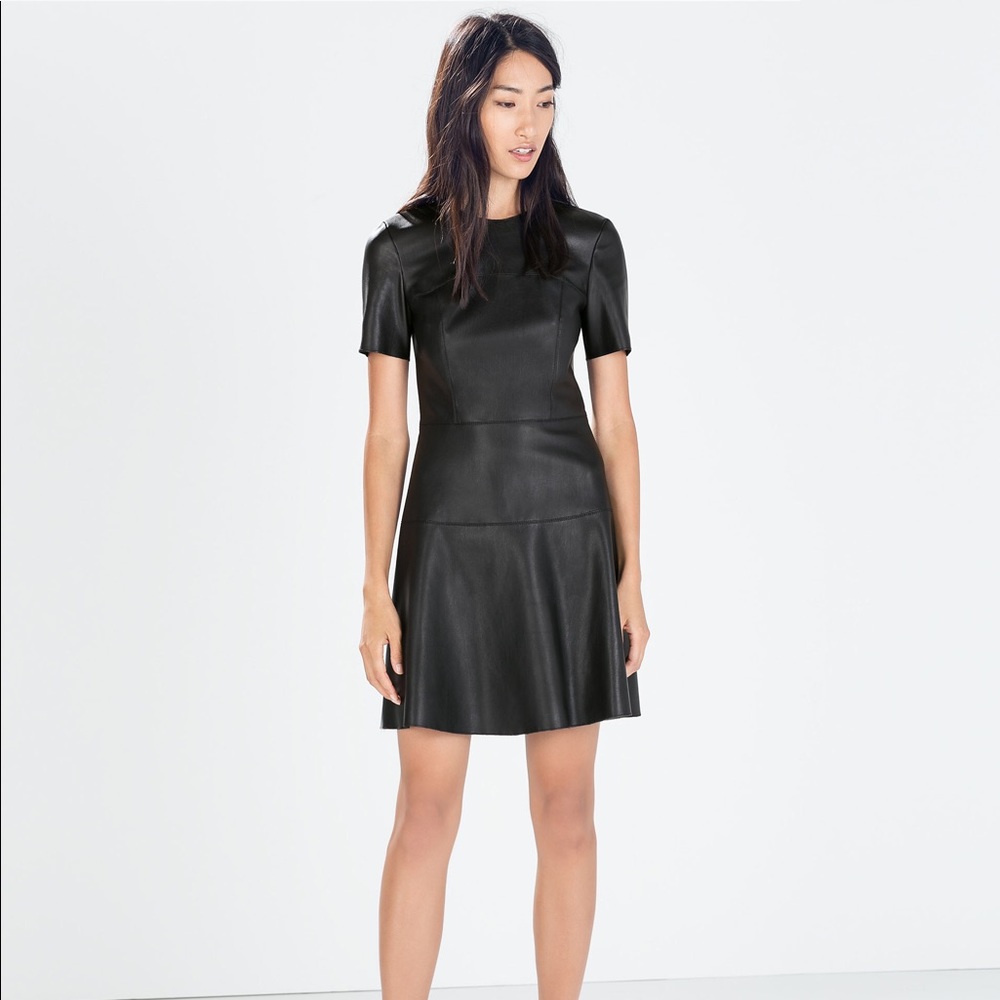 Zara leather dress